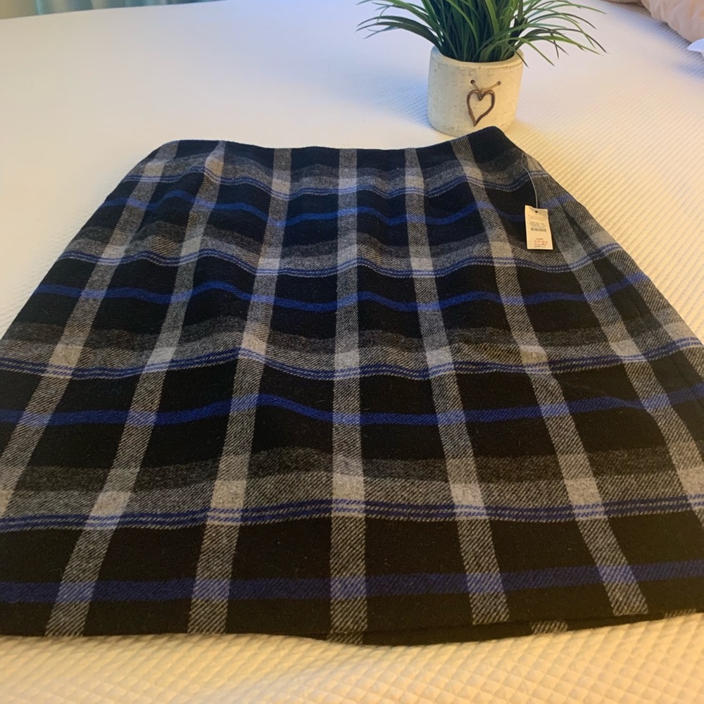 Talbots A Line “flannel” skirt